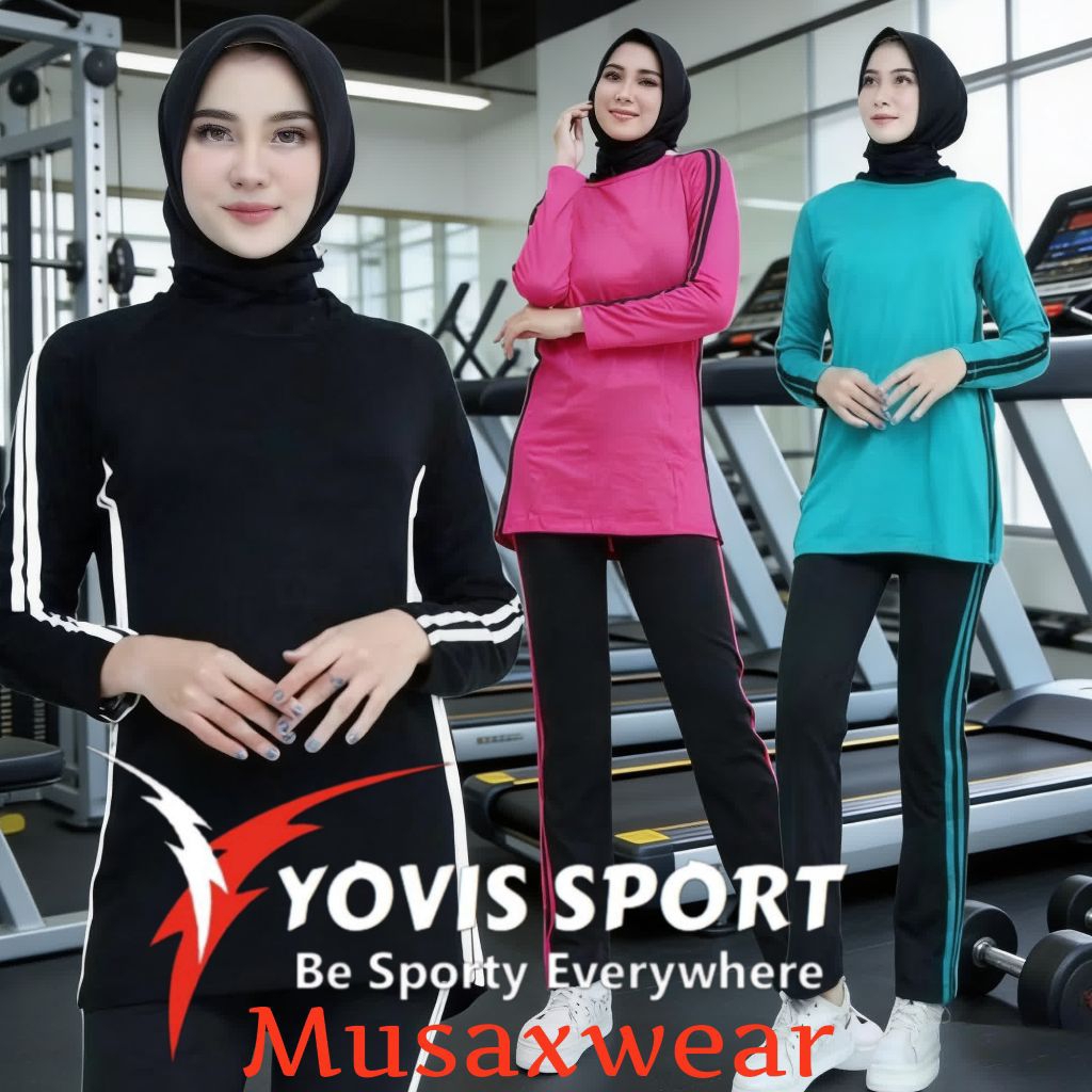 Stelan Baju Senam Olahraga Wanita Terlaris/ Baju senam aerobik/ Stelan Training Wanita Original