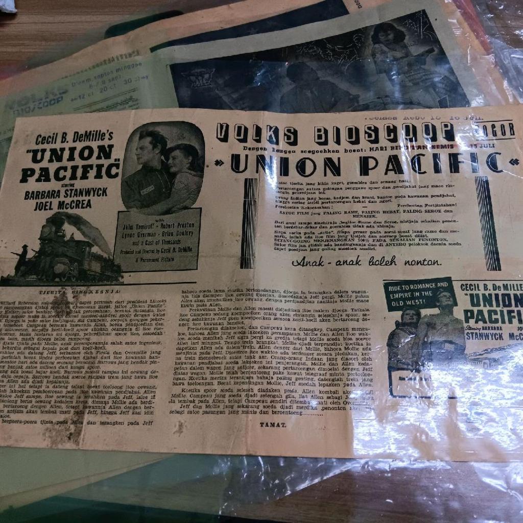 flyer film poster film langka union pacific 1939