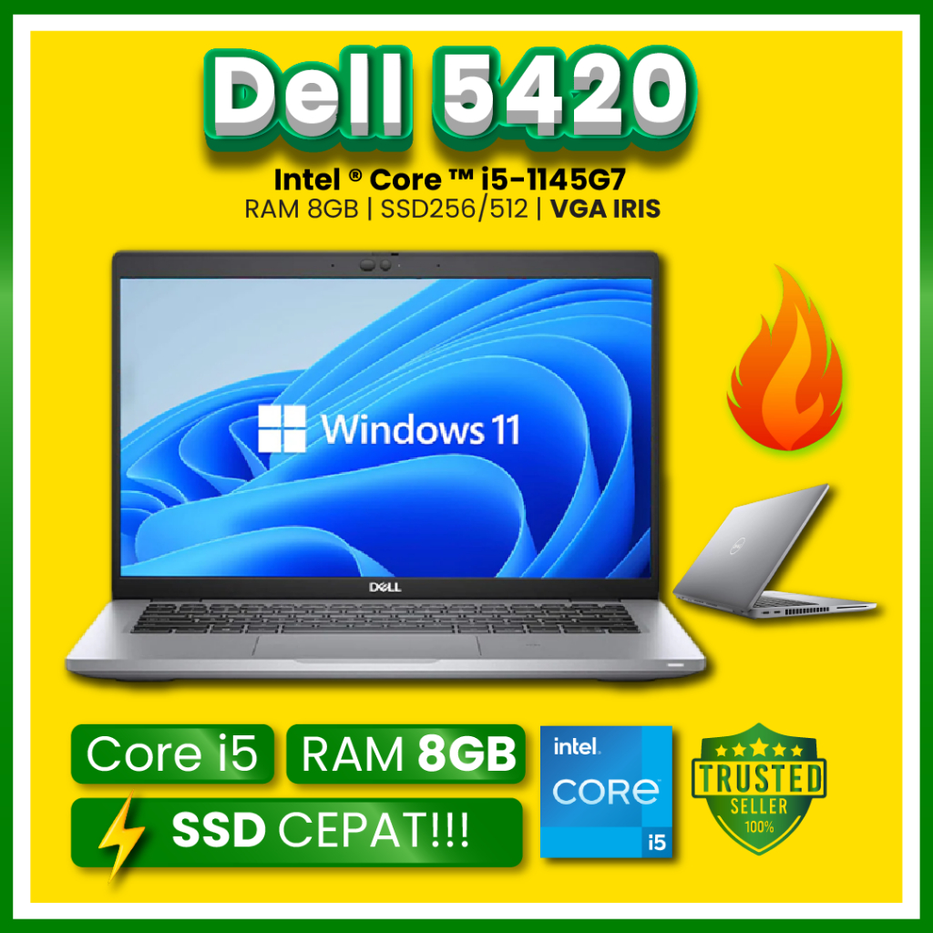 Dell Latitude Core i5 / i7 / Ram 8GB / 16GB Laptop Second | 5420 / 5410 / 5400 / 7480 / 7490 / 7410 