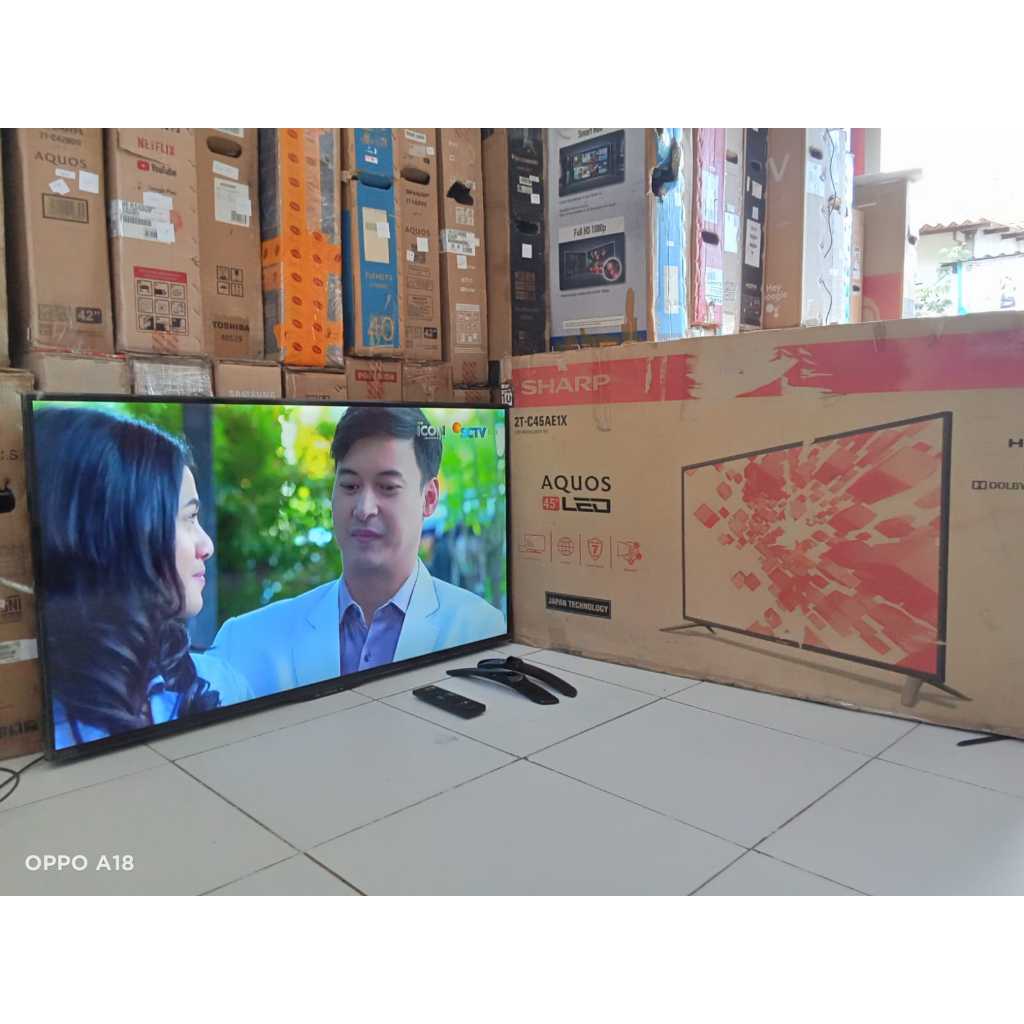 TV LED SHARP DIGITAL 45 INC SIAP PAKAI TANPA STB KONDISI BEKAS (076)