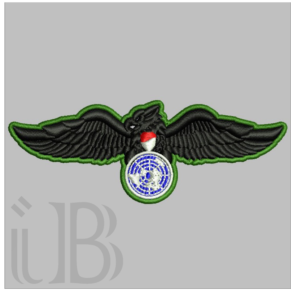 169 BREVET WING PEACEKEEPER PDL TNI AD PERKERAS MIKA BORDIR EMBROIDERY GIB