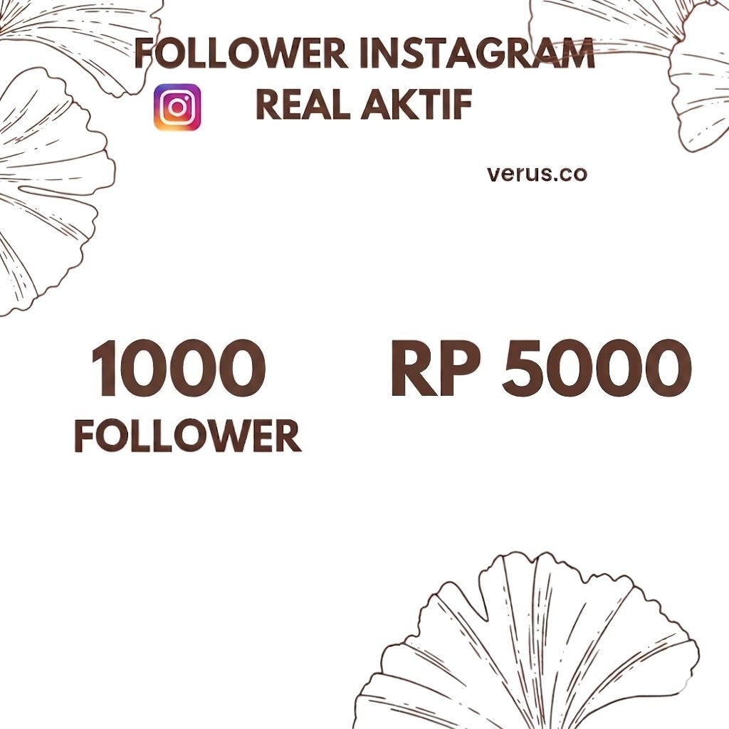 Non Drop Followers ig Real bergaransi permanen reffil indonesia kebutuhan sosial media