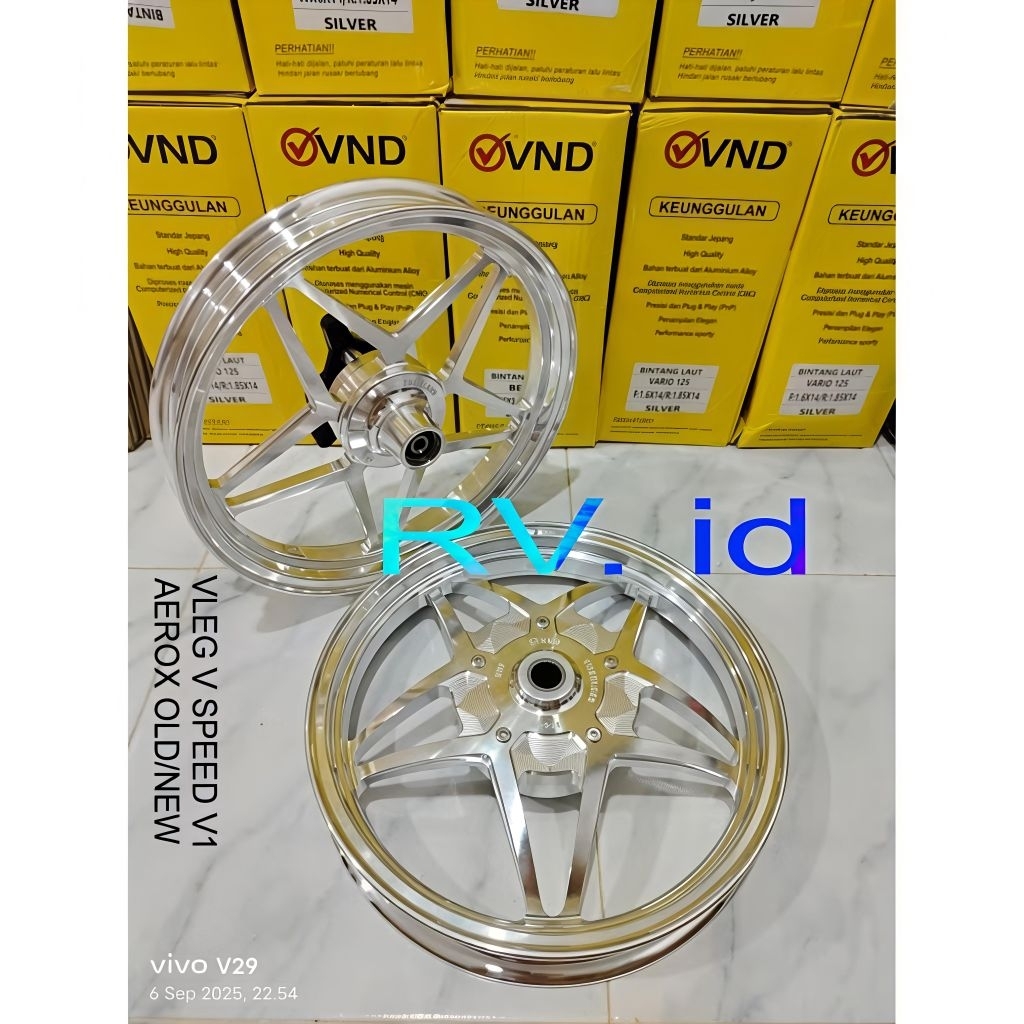 VELG VND V SPEED BINTANG AEROX VELG VND V SPEED MODEL X1R KING SPEED BINTANG AEROX