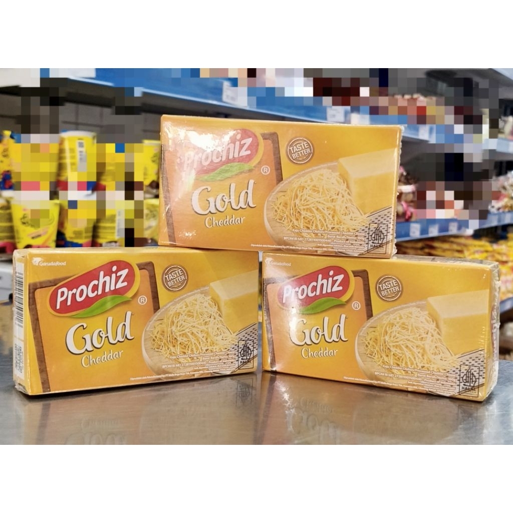 Keju Cheddar Prochiz Gold 160gr/Keju Parut/Keju Cheddar