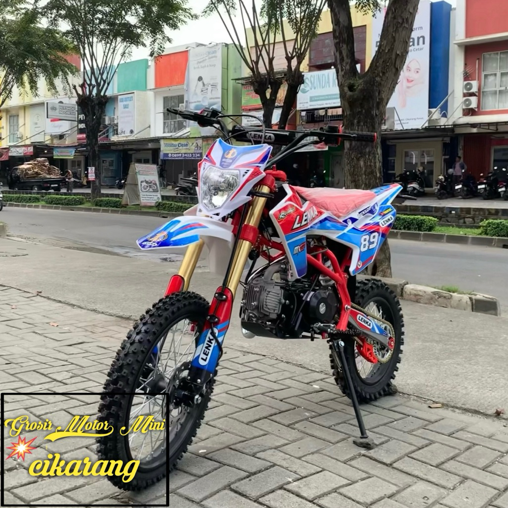 MOTOR MINI TRAIL 125CC LENKA 89L MANUAL KOPLING RING 17/14 MESIN 4TAK