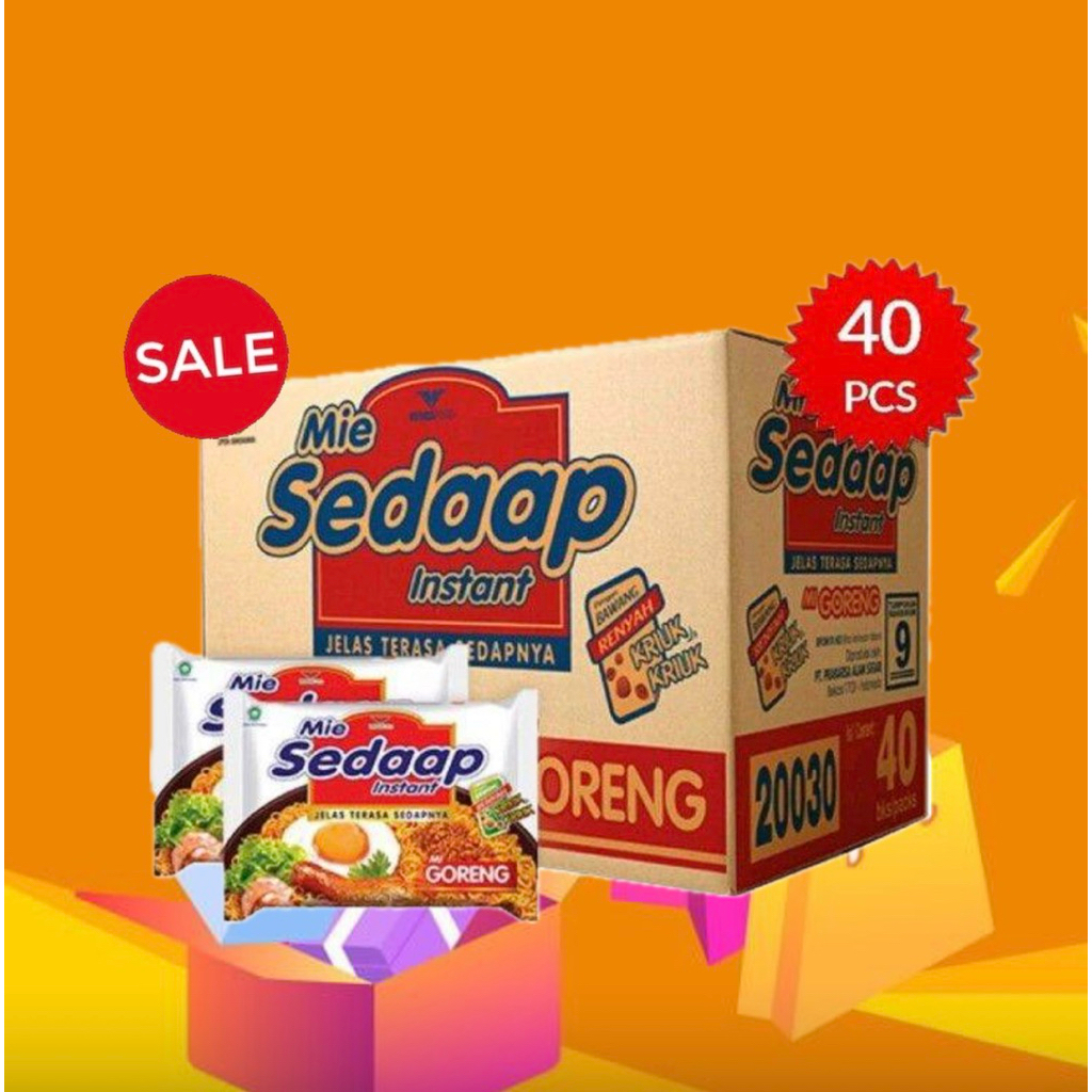 Sedaap Mie Instan Goreng/rebus Box isi 40
