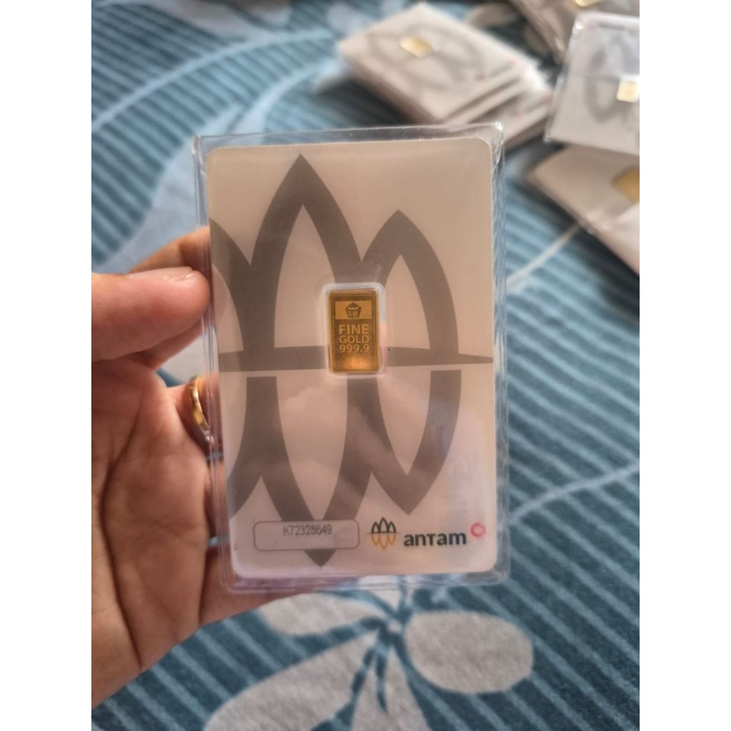 Emas batangan asli ber certiye