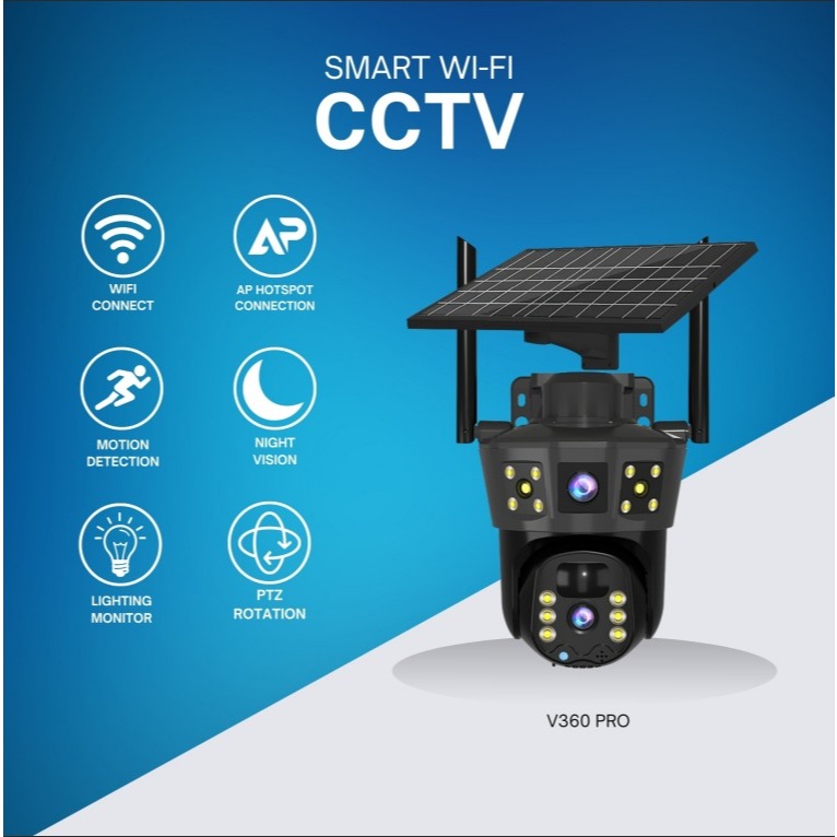Kamera IP 4G CCTV dengan 3 Lensa Solusi Pengawasan Terbaik untuk Kebun Ladang atau Peternakan Tahan 