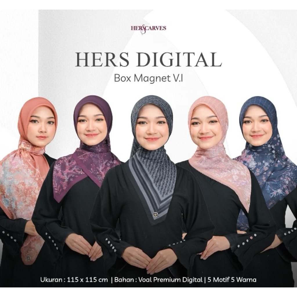 hijab | segi empat | herscarves | hers | hers digital | hers box | hers magnet | hers digital magnet