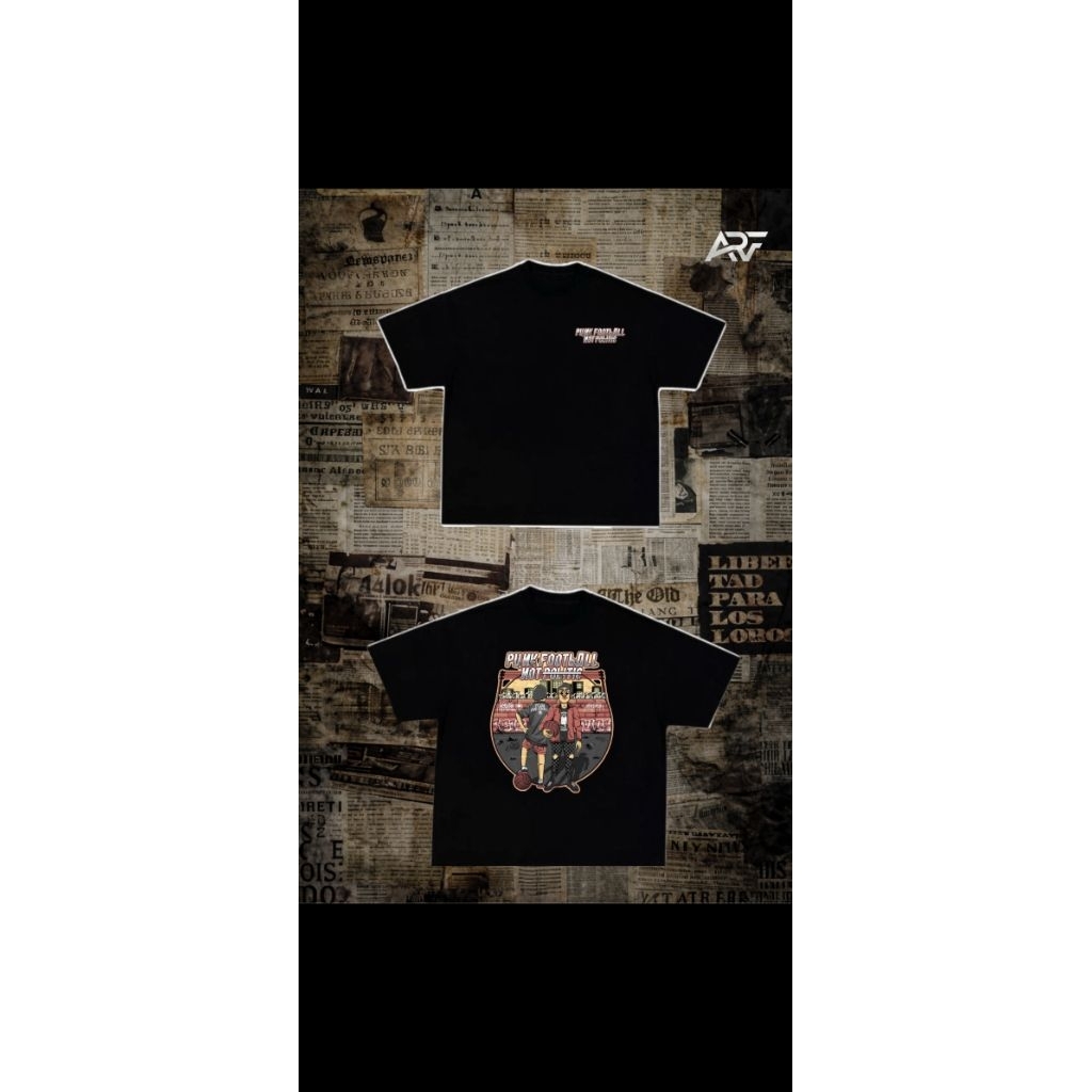 T-SHIRT PUNK FOOTBALL NOT POLITIC