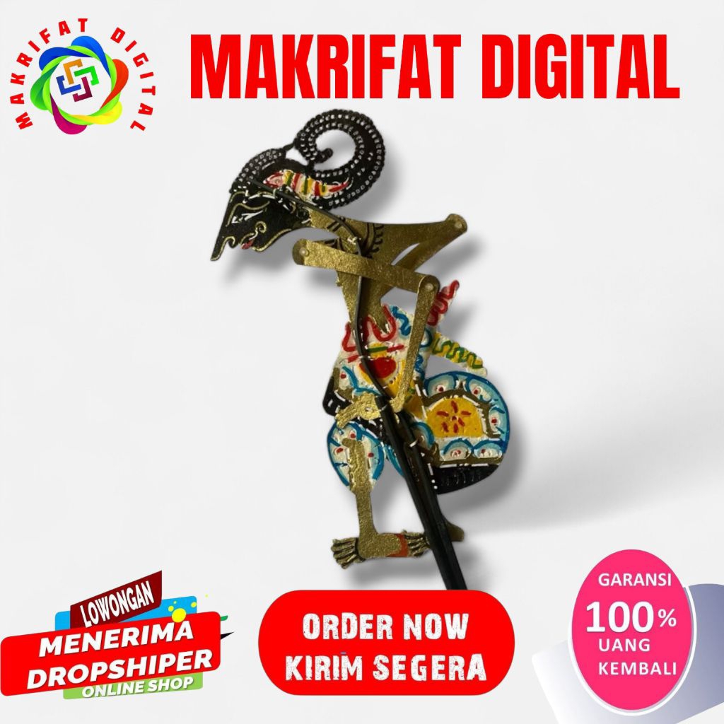 ZACK MART wayang kulit asli ARJUNA ARJUNO
