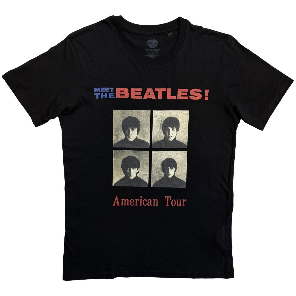 Kaos band Official The Beatles - American Tour 1964 Original T-shirt