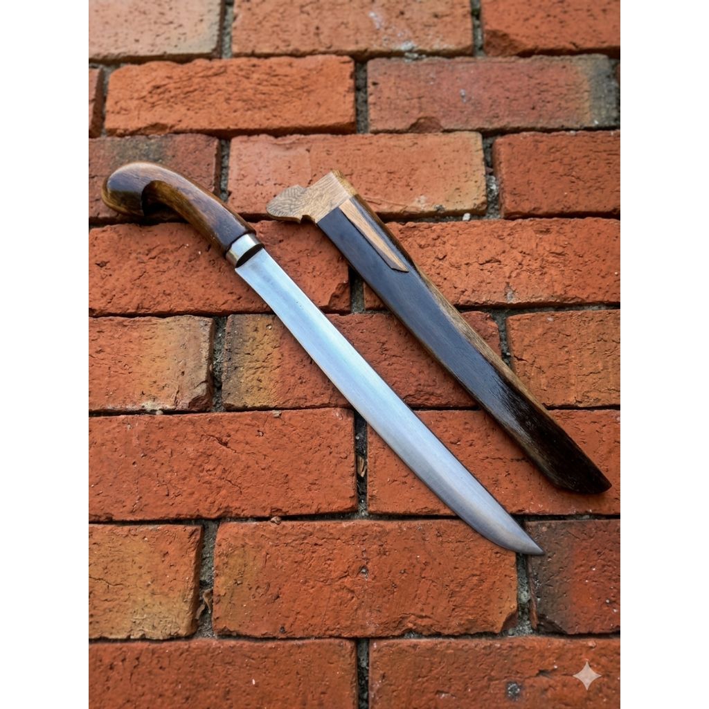 Golok Sembelih AW - Baja PER Pilihan (Gagang & Sarung Sonokeling)