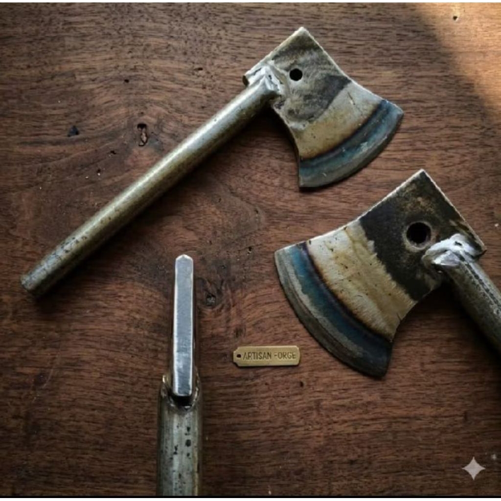 Kapak Belah Kayu Baja Per Tronton Tebal 1cm Super Tajam & Kuat - Kapak Kayu Manual Heavy Duty High Q