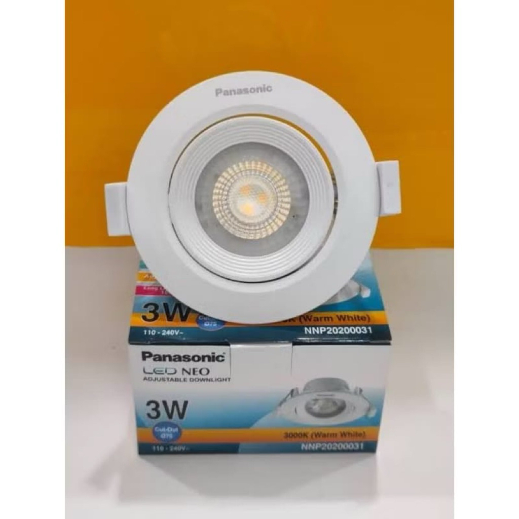 Panasonic Downlight LED Neo Adjustable 3W / Downlight Panasonic LED Neo Adjustable 3W / Downlight Pa