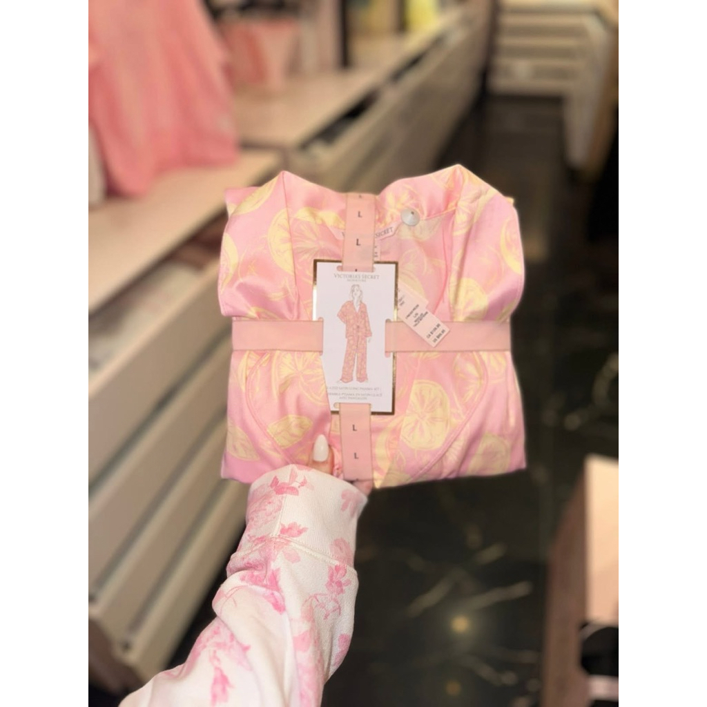 Victoria’s Secret Glazed Satin Long Pajamas