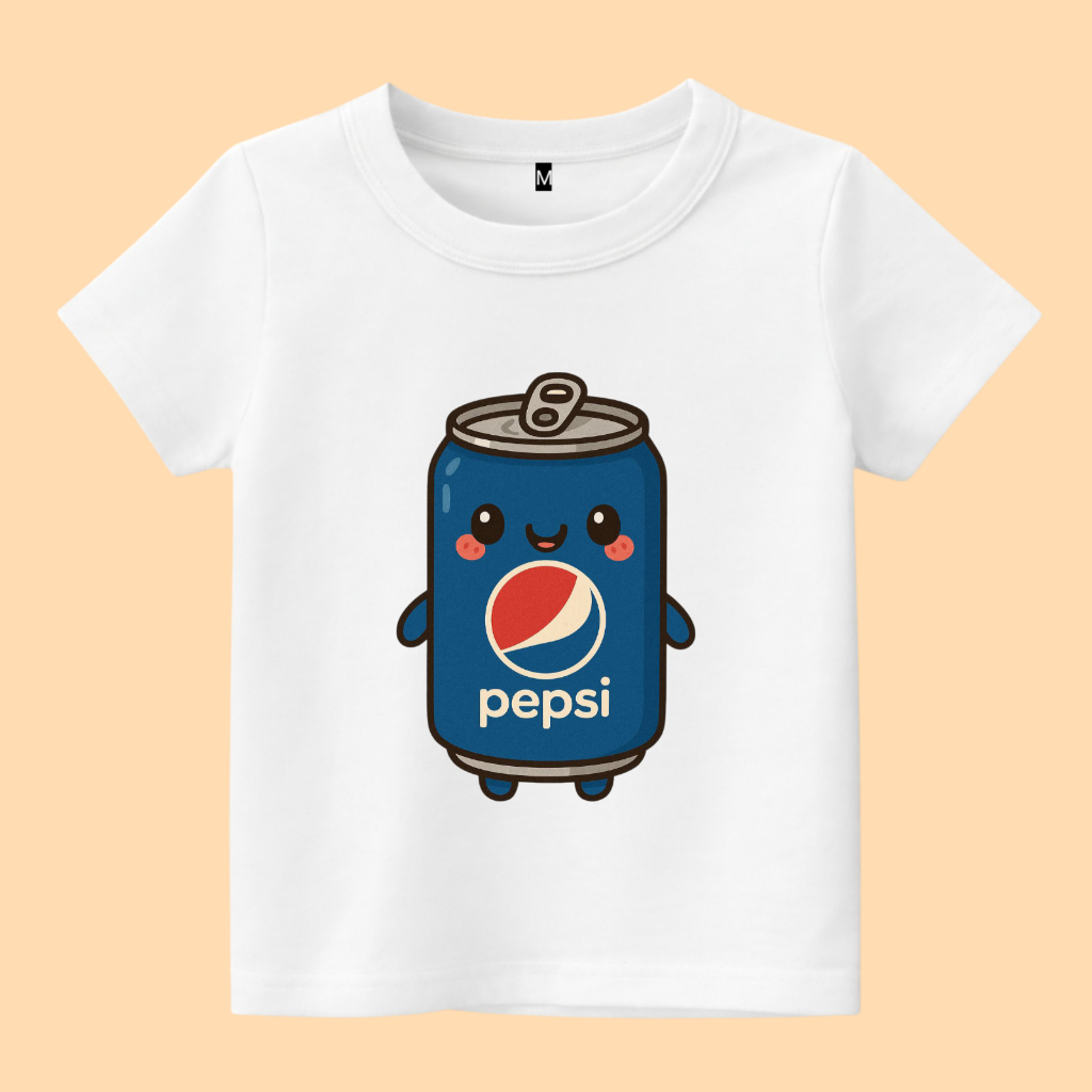 Baju Kaos Anak Gambar Pepsi minuman Kaleng lucu