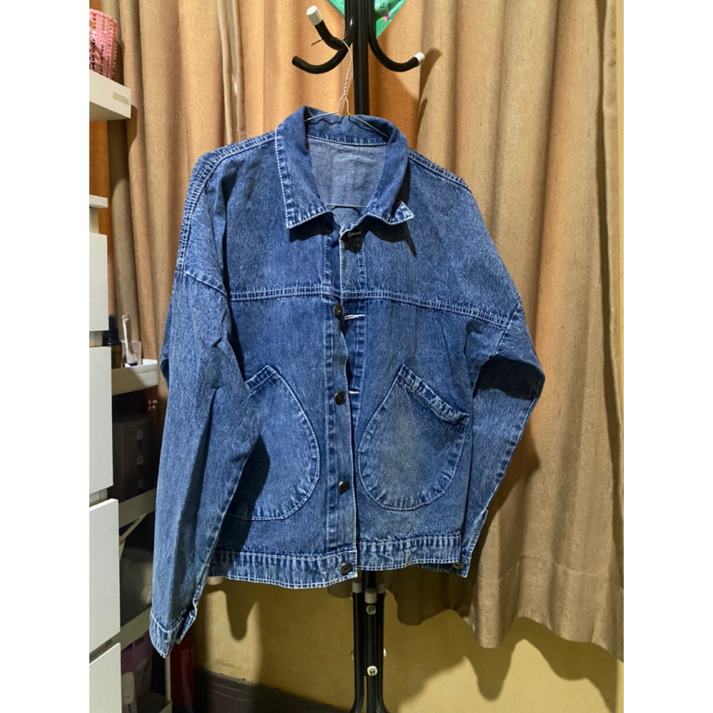 JAKET JEANS Kantong Besar