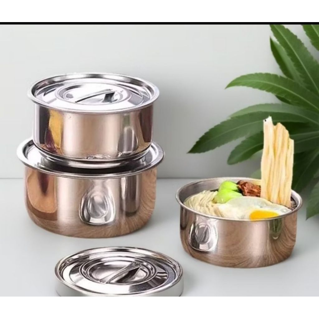 STOCK POT/PANCI MANGKOK SET STAINLESS+TUTUP