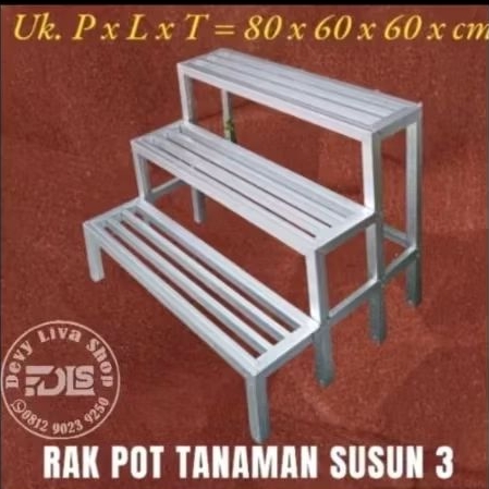 Rak tamanan susun 3 minimalis
