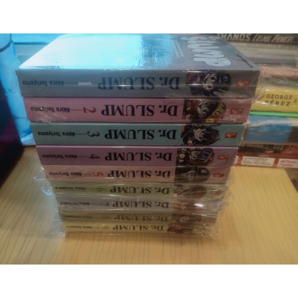 Dr slump bind up akira toriyama 1-9 complete (8 buku segel & 1 buku 99%) + Bonus junji ito bind up t