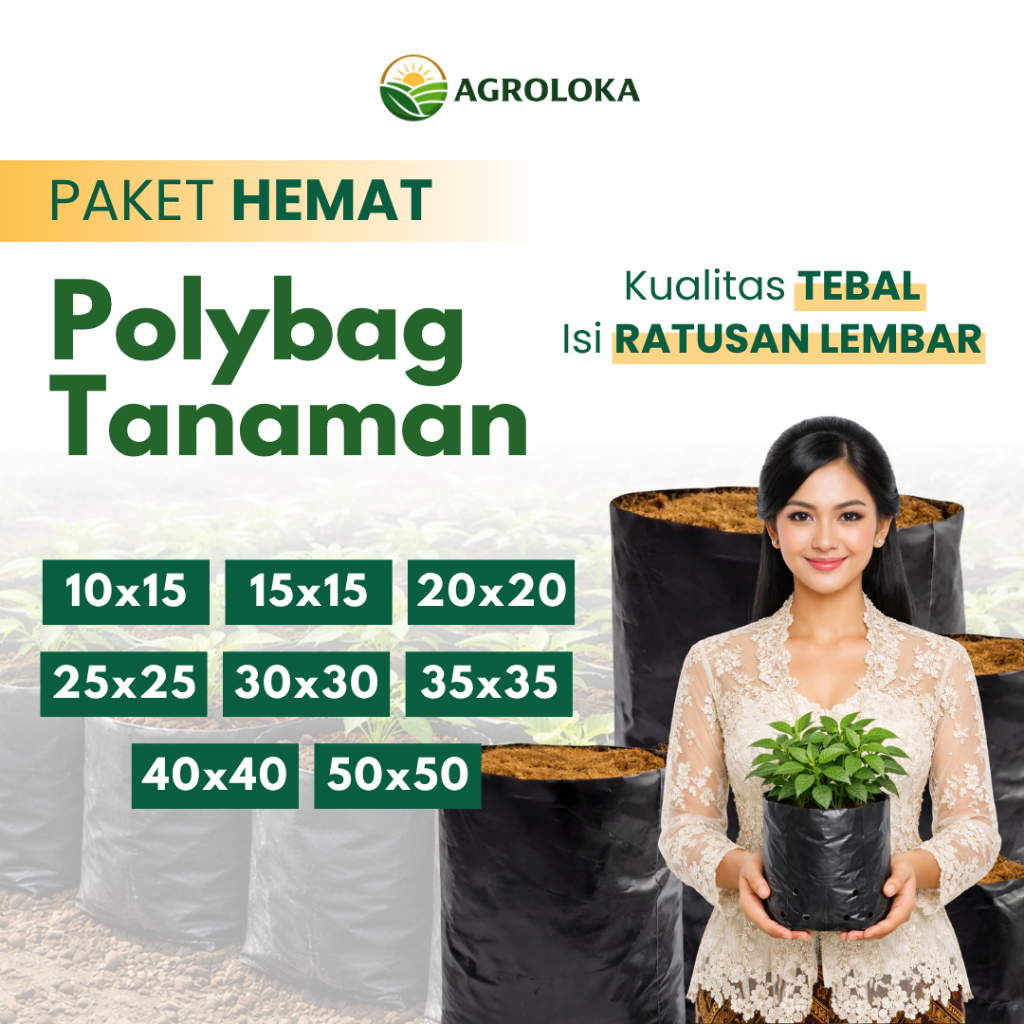 Paket Polybag Tanaman Tebal Isi Ratusan Polibag / Polybag Tanaman