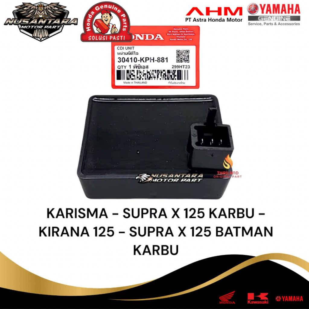 CDI KHARISMA SUPRA X 125 KARBU KIRANA 125 SUPRA X 125 BATMAN KARBU KPH ORIGINAL THAILAND NUSANTARA M