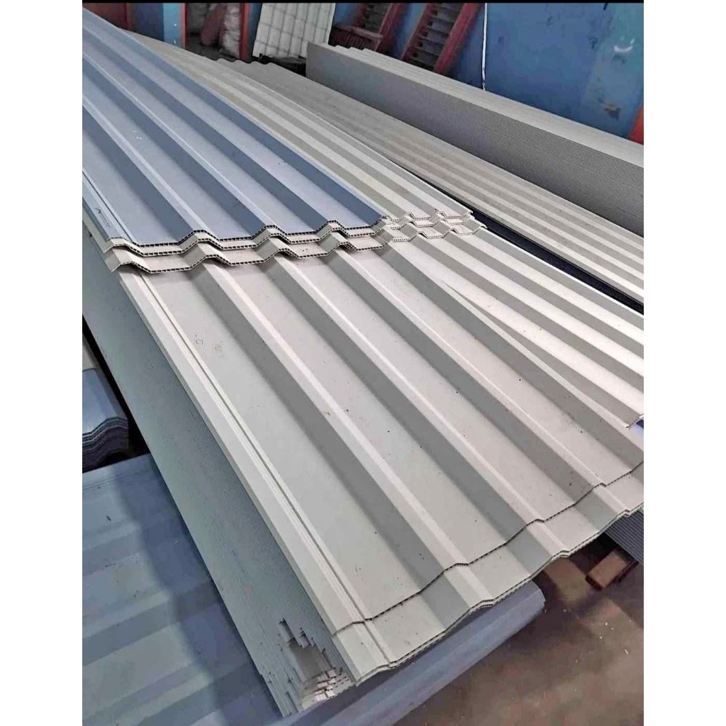 Atap Upvc Double layer Alderon merk Sodara roof Harga/meter Bisa pesan potongan sesuai kebutuhan 2m 