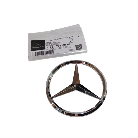 Emblem Logo Bagasi W211 Warna Chrome
