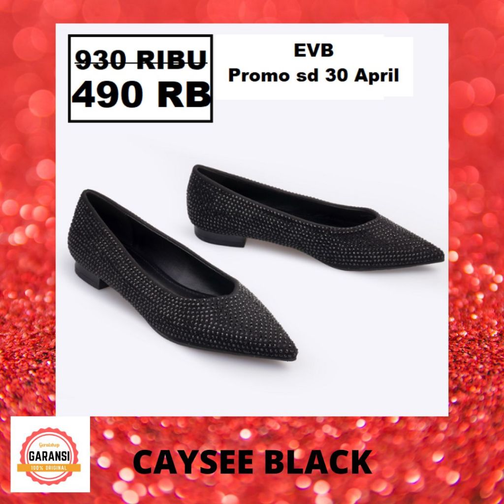 Sepatu wanita EVB flat shoes seri CAYSEE sale 100% original store