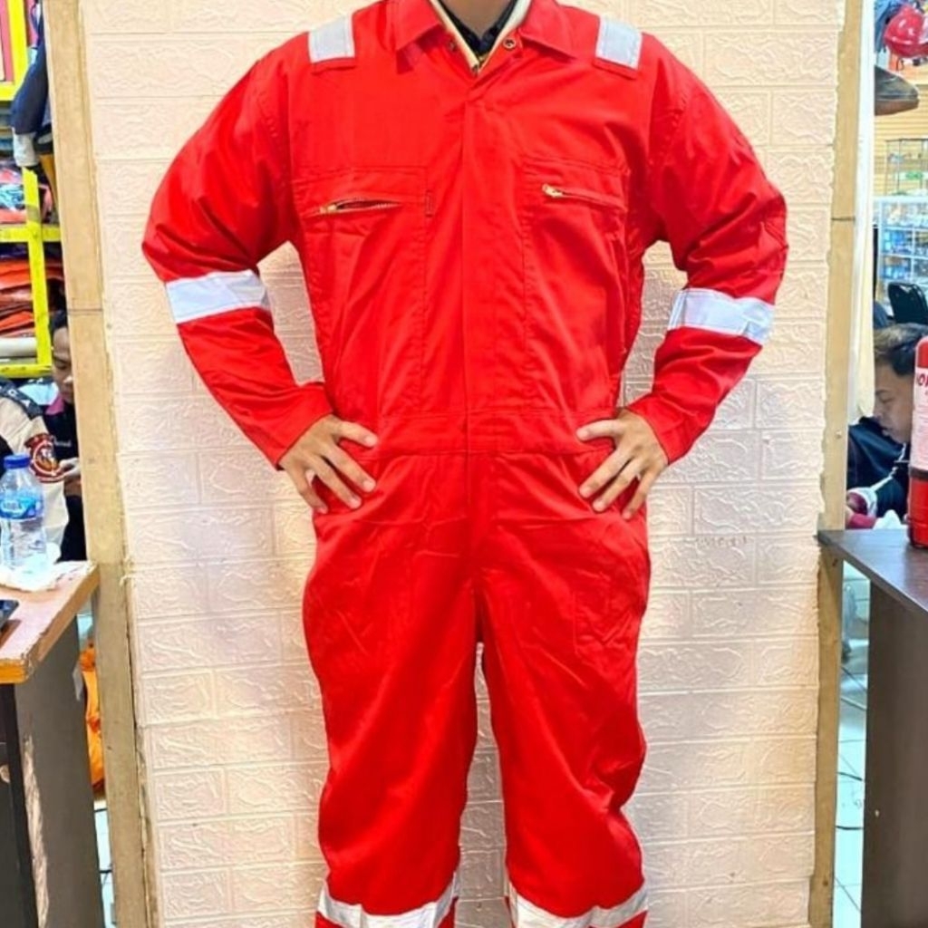 Coverall Nomex IIIA Merah / Wearpack Coverall Nomex 3A Anti Api