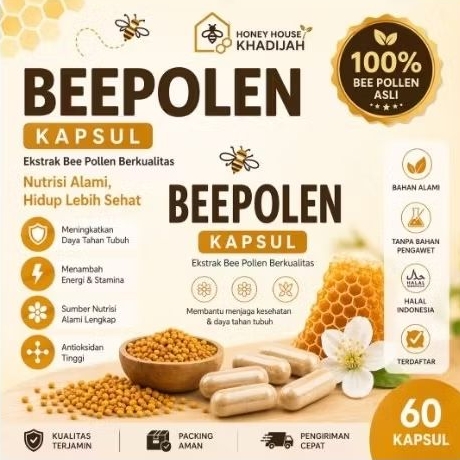 Bee Pollen Original Kapsul Bee Polen Murni Alami