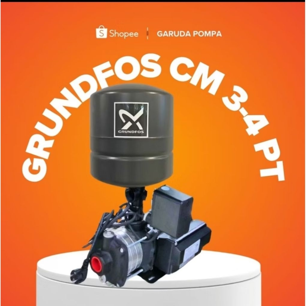 Grundfos CM 3-4 Pt pompa air sumur dangkal