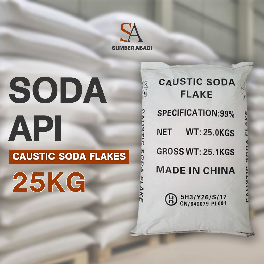 Soda Api Cautic soda flakes sak 25kg Asli - bahan serbaguna untuk saluran mampet - perontok cat