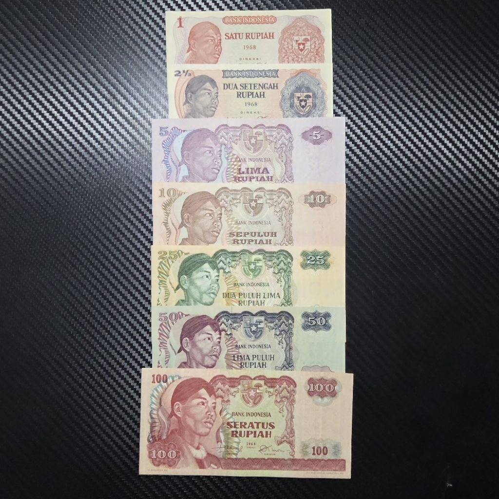 UANG KUNO ASLI INDONESIA 1968 – SERI JENDERAL SUDIRMAN SET 1–100 RUPIAH