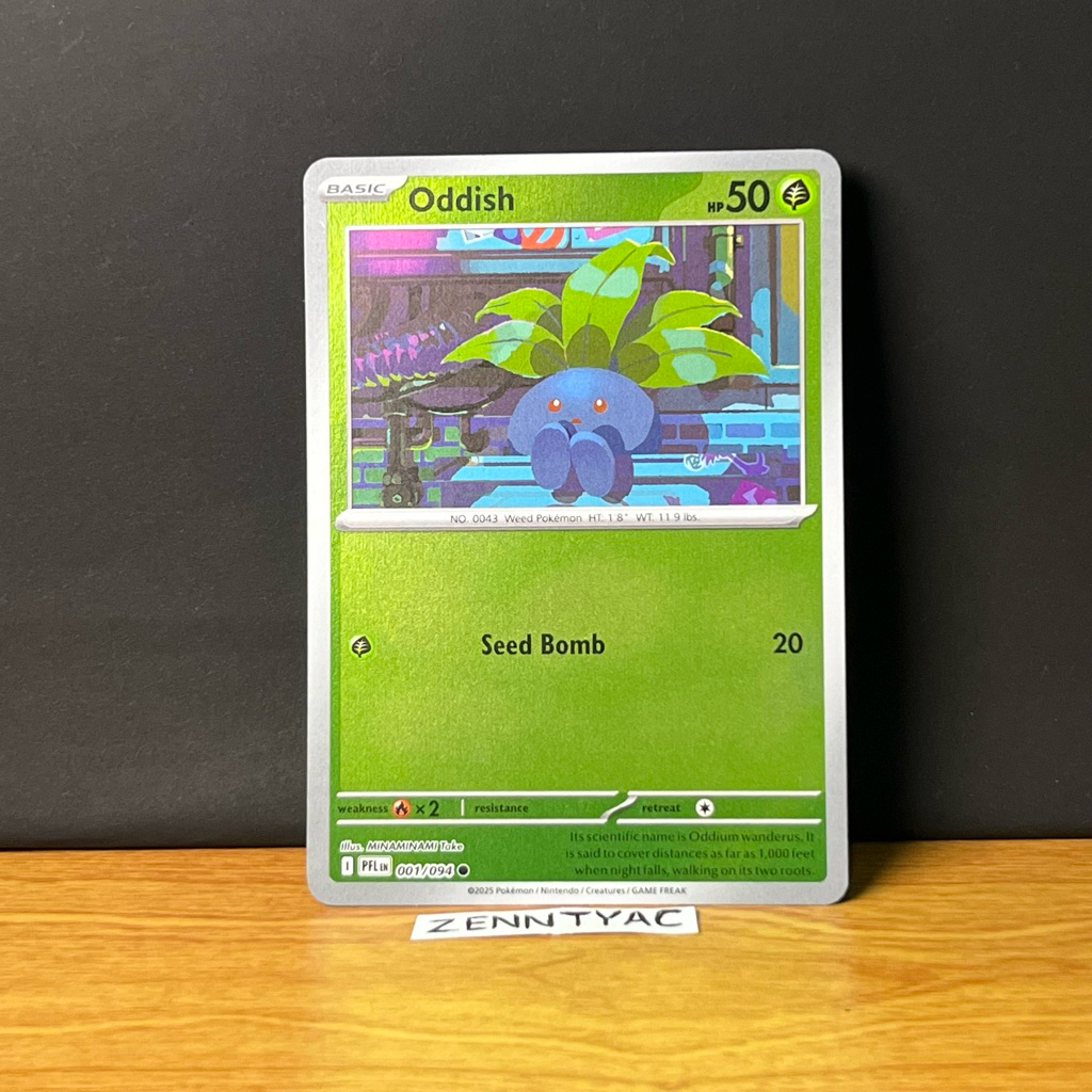Oddish PFLen 001/094 Holo, Kartu Pokemon TCG English