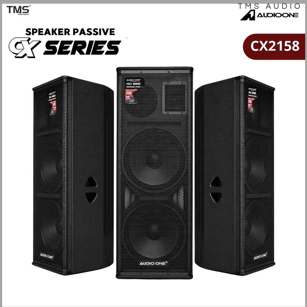 Speaker AUDIOONE 3 Way CX 2158 Pasif 3 Way 15 Inch Double Bergaransi | TMS AUDIO