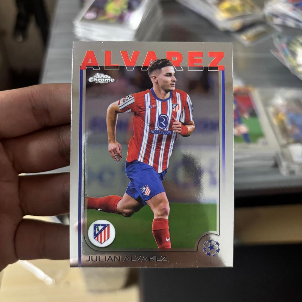 Kartu Bola Alvarez Topps Chrome Atletico Madrid Original
