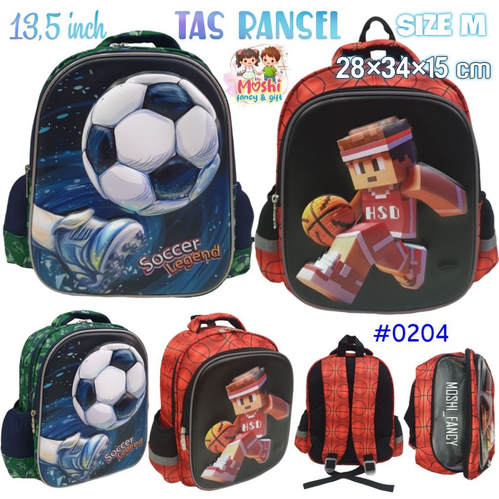 Tas Ransel Anak Bola Basket / Tas Ransel Anak Motif Bola Basket /  Tas Backpack Sekolah Anak Laki-La