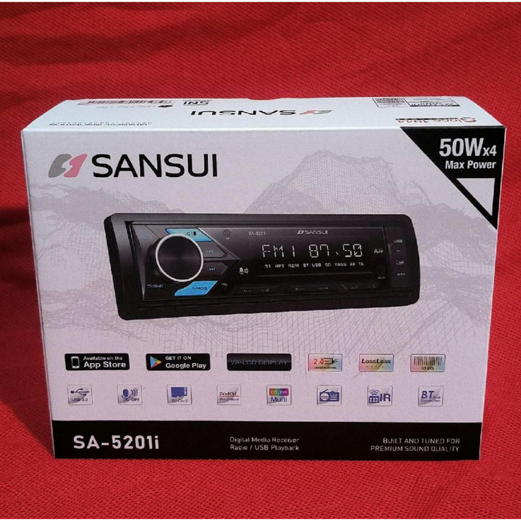Single Din Sansui SA-5201i MP3 USB bluetooth Radio/USB playback premium sound quality