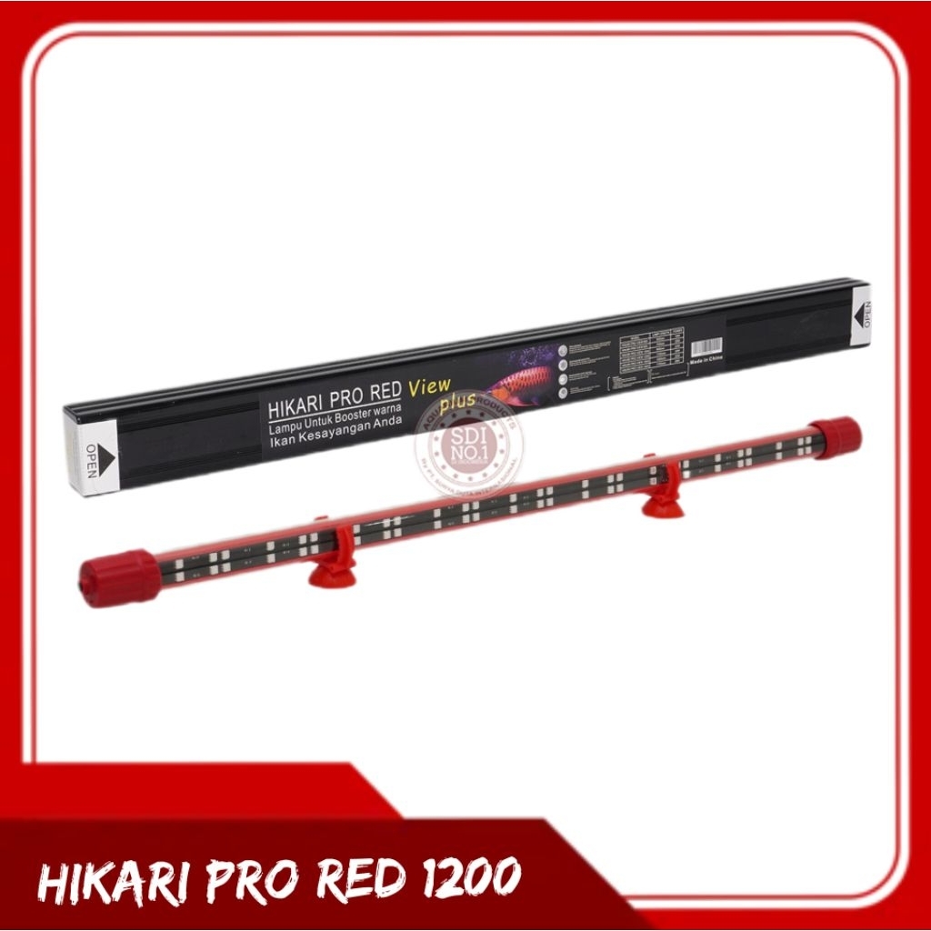 Lampu arwana HIKARI PRO RED 1200 Rajanya view arwana
