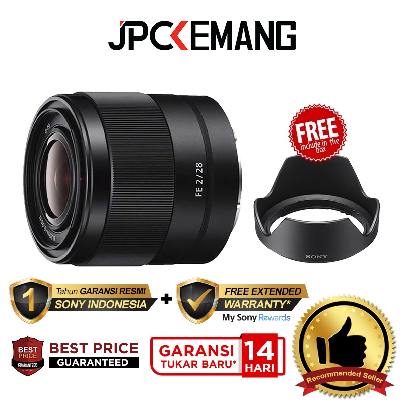 Sony FE 28mm f2 Lensa Sony 28 mm f/2 Garansi Resmi