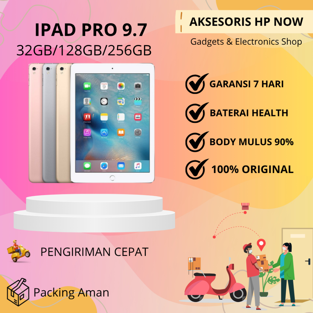 Ipad Pro 9.7 Inch 2016 32GB 128GB 256GB Wifi Only Second ORIGINAL - AHN