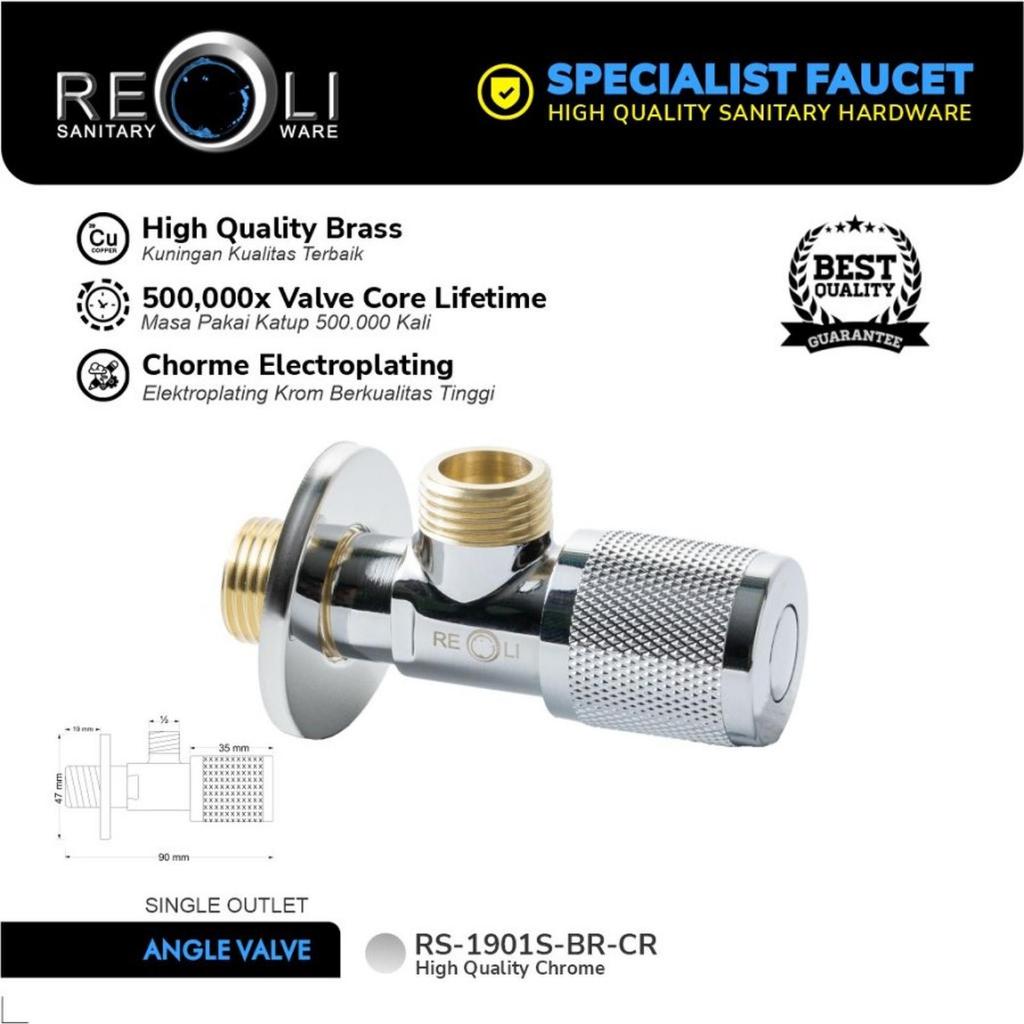 Stop Kran Reoli Single / Stop Kran Double Reoli / Stop Kran 1/2 Inch Kuningan / Stop Kran Wastafel C