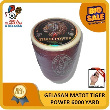 6000 YARD TIGER POWER GELASAN MATOT BY UWAIS KITE SENAR MATI TOTAL MANTAP UNTUK JEPRET LAYANGAN