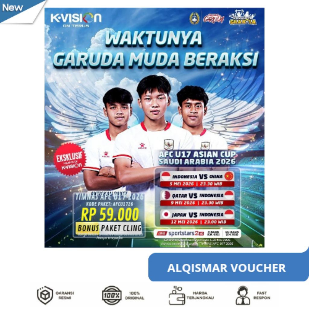 TV Voucher Paket Recaiver K-Vision Bromo C2000 K2000 Optus, Gardiner, Lgsat stat Dan jenis K-Vision 