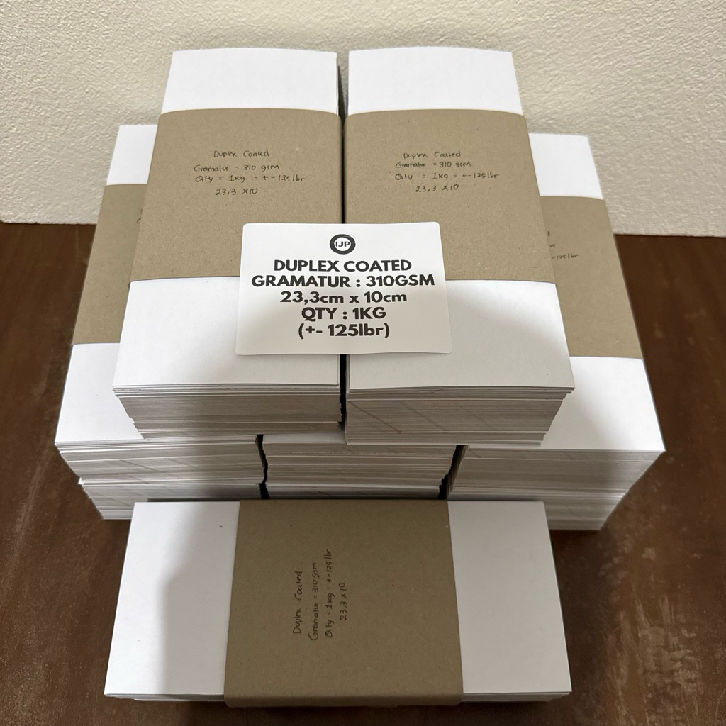 Kertas Potongan Duplex 23,3 x 3 / Kertas Duplex 310 gsm / Kertas Duplex Potongan / Kertas Duplex Str