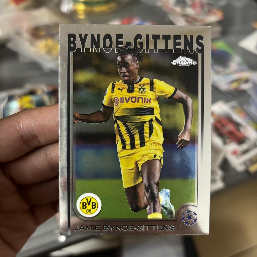 Kartu Bola Bynoe-Gittents Topps Chrome Dortmund Original