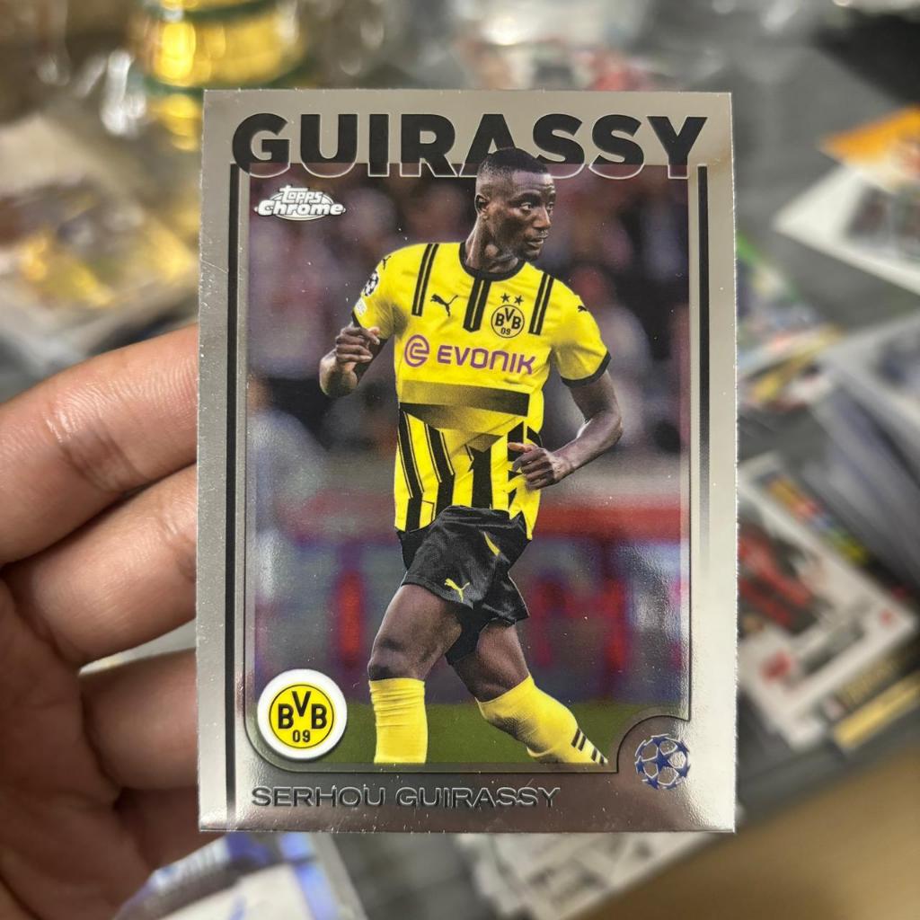 Kartu Bola Guirassy Topps Chrome Dortmund Original