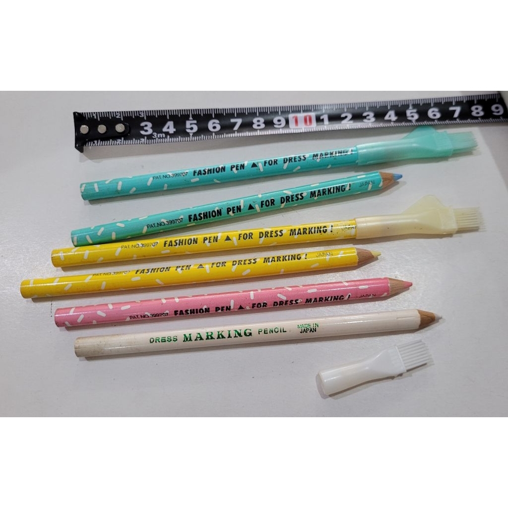Pensil jahit kapur . Jepang . Ori . Dress Making pencil . Pensil kapur jahit pola . warna . pc